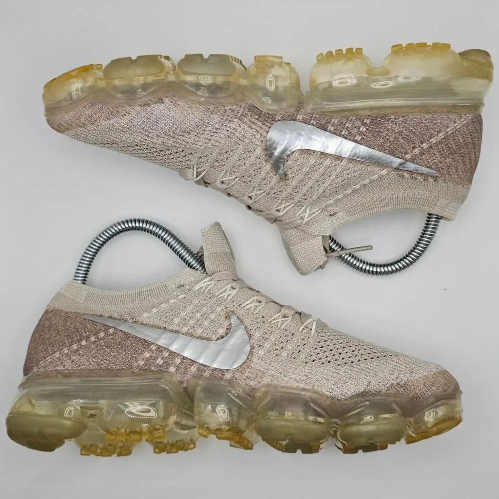 Nike Air Vapormax Flyknit String Metallic Womens 7 (UK 4.5) Running Shoes